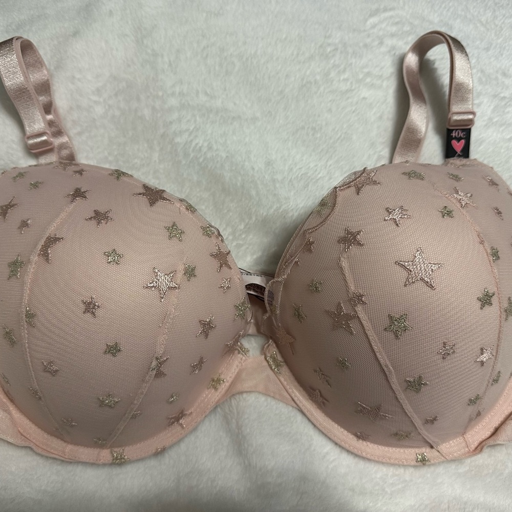 Victoria's Secret Blush Star Bra NWT 40C